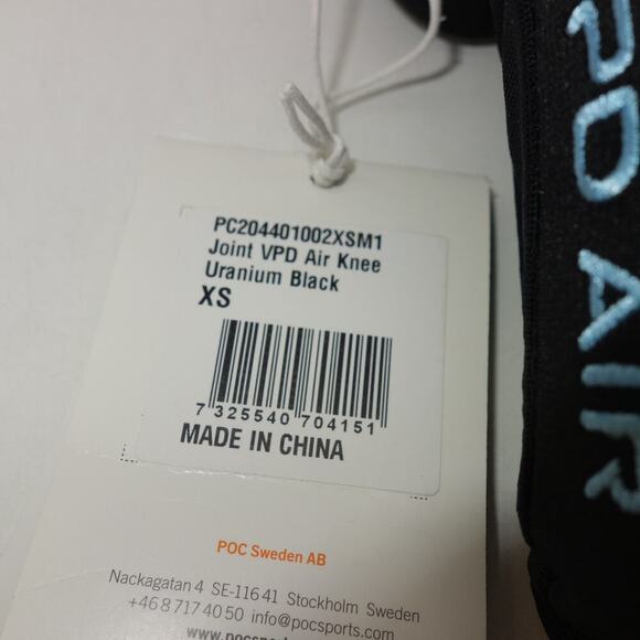 NEW POC Joint Vpd Air Knee Guards Protection Armour  Uranium Black Size XS - Picture 5 of 6